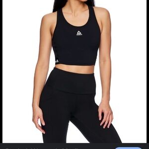 Reebok Women's Sleek Black Sports Bra